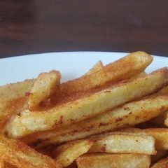 A picture of Spicy fries #passonbutton.