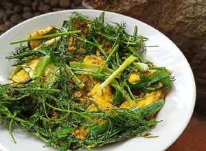 Foto resep Cha Ca La Vong (Hanoi Turmeric Fish with Dill)