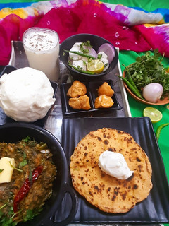 डबल छोके का सरसों का साग (Sarson ka saag recipe in Hindi) रेसिपी मुख्य फोटो