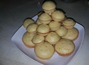 Una foto de Muffin rellenos de cramberries