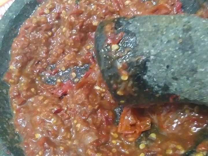 Cara Mudah Membuat Resep Sambal terasi goreng yang Enak Banget Anti Ribet, Uenak Banget