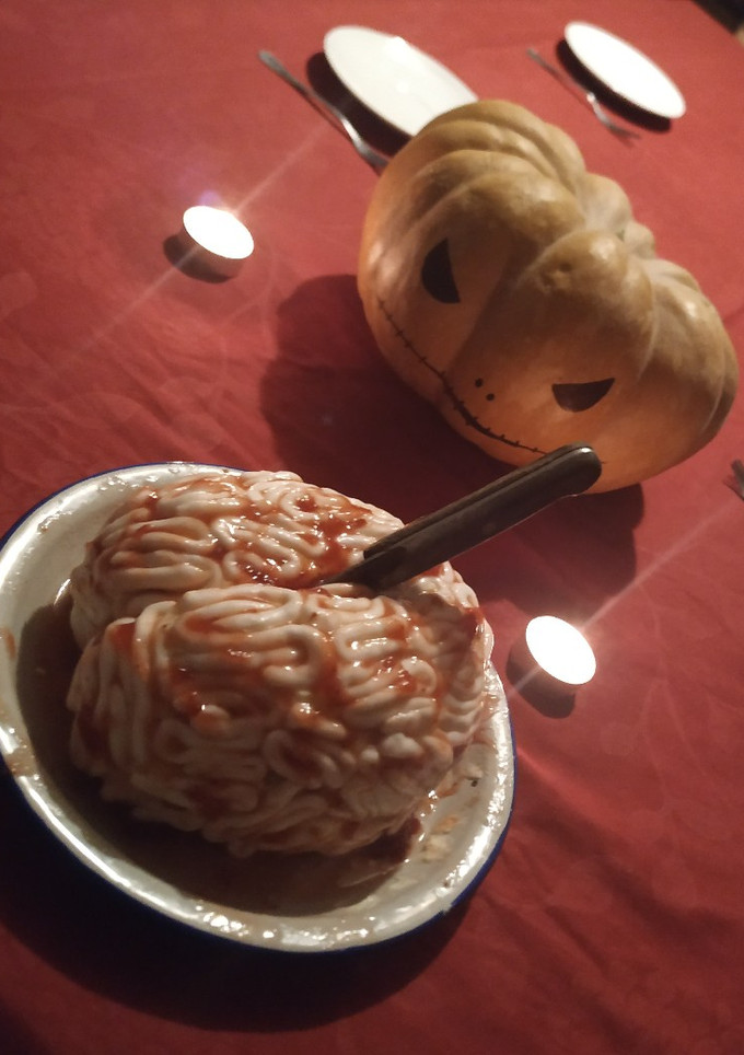 Una foto de Brain cake (tarta de cerebro rápida)