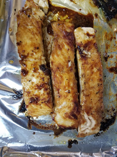 A picture of Brown Sugar Glazed Salmon.