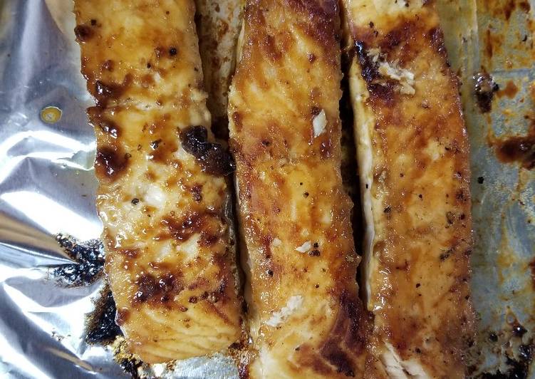 Recipe of Ultimate Brown Sugar Glazed Salmon