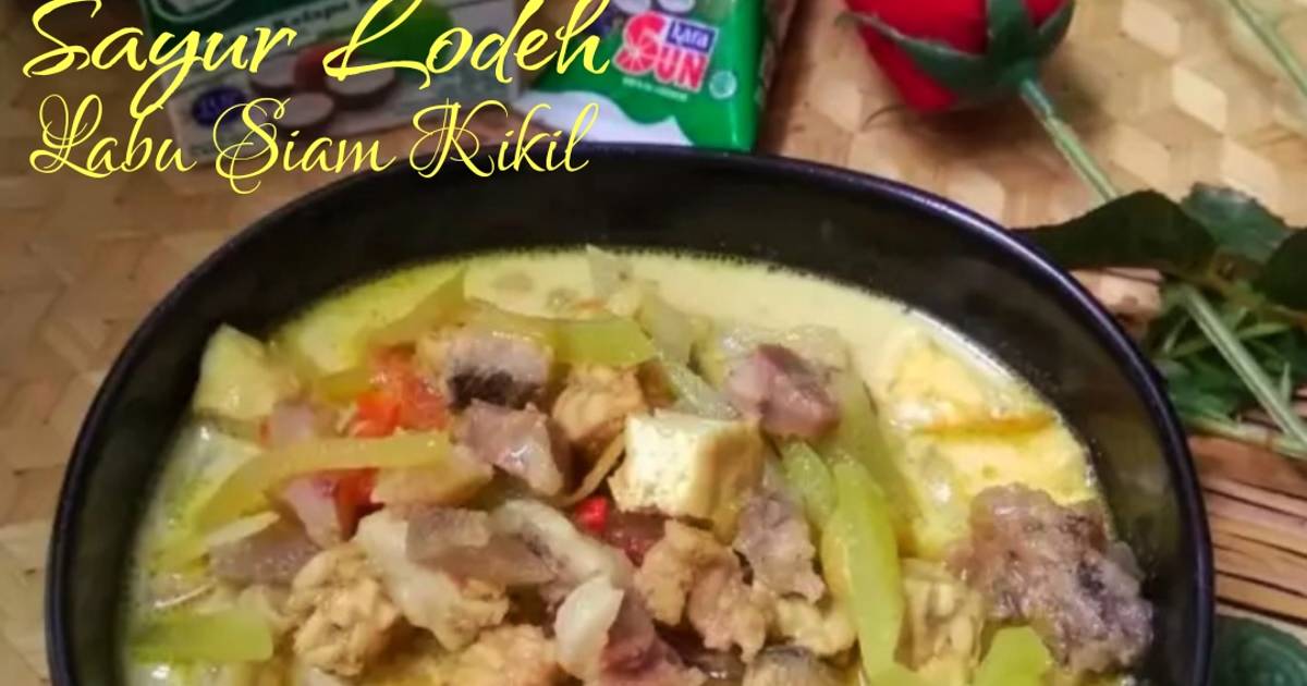 Resep Sayur Lodeh Labu Siam Kikil Tahu Tempe Oleh Dewi Saraswati Cookpad