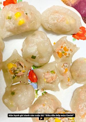 Hình của món Há Cảo ngũ sắc yummy yummy.
