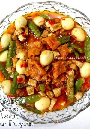 Foto resep 28. Sambal Krecek Tahu Telur Kuah santan