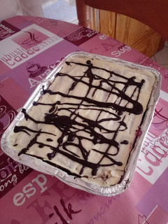 Una foto de Tarta de galletas sabor mora