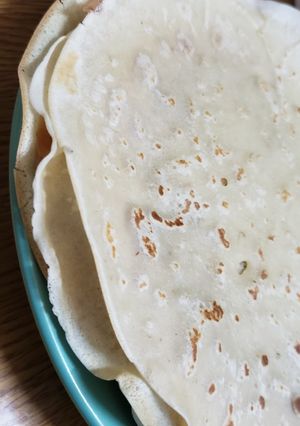 Una foto de Panqueques de plátano