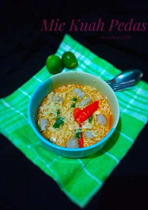 Foto resep Mie Kuah Pedas