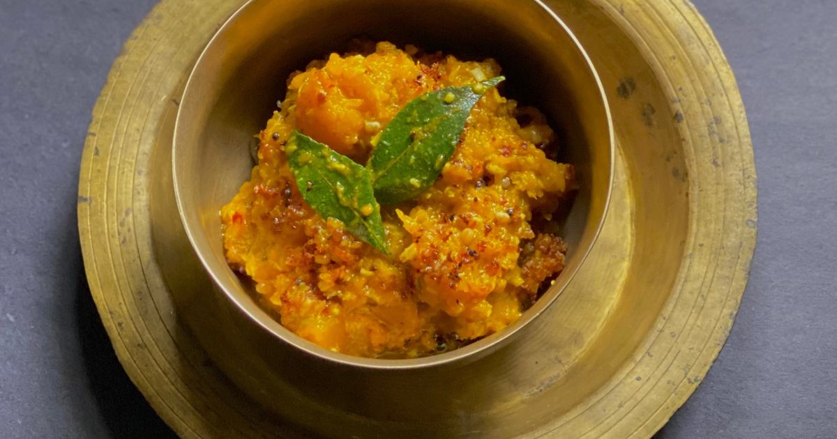 Mathan Erissery / Red Pumpkin Stew (Kerala Special) Recipe by Madhumita ...
