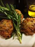 Marinated mushroom fritters