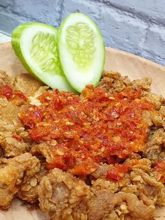 Foto resep Ayam Geprek Crispy special sambal korek