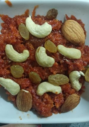 A picture of Gajar ka halwa.
