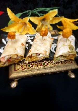पनीर मसाला काठी रोल(paneer masala kathi roll recipe in hindi) रेसिपी मुख्य फोटो