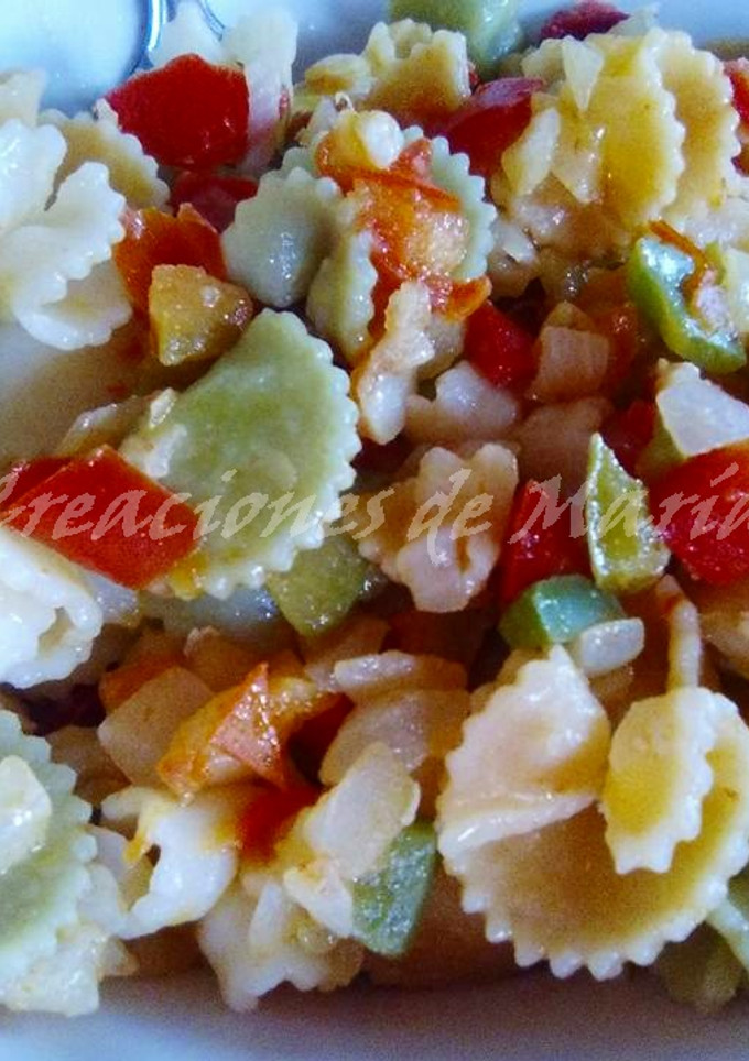 Una foto de Pasta con verduritas