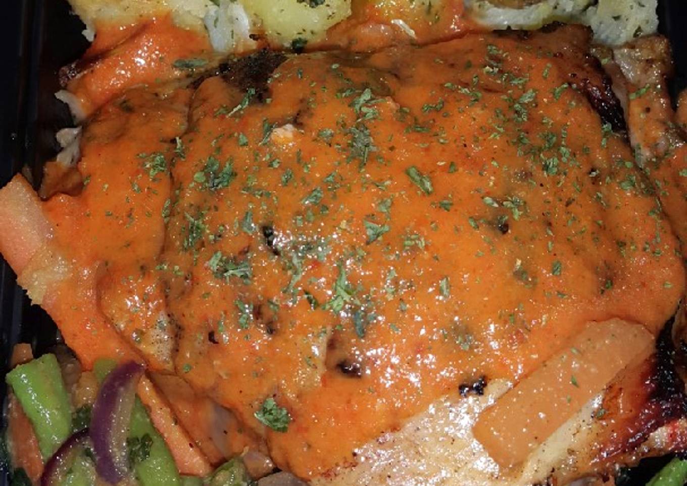 Pollo en salsa de pimentón ahumado