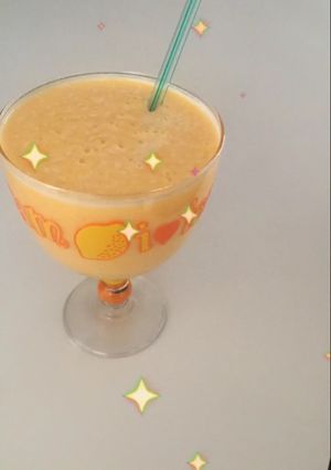 صورة لوصفة عصير المانجا 😋