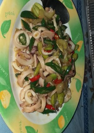 Foto resep Tumis cumi petai