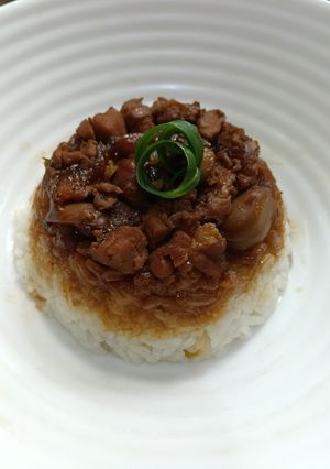 Foto resep 1/26. Nasi Tim Ayam Jamur