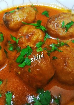 A picture of Kashmiri Dum Aloo.