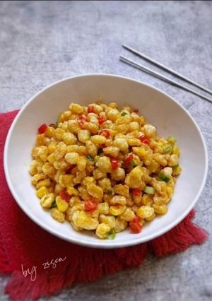 Foto resep Crispy Corn Salted Egg