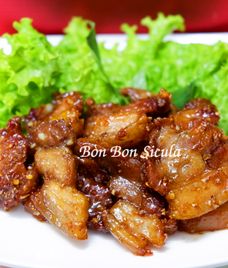 thịt ba chỉ rán