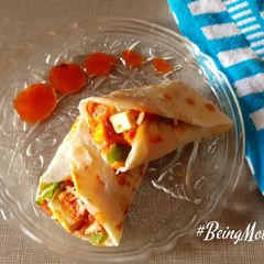 A picture of Paneer Tikka Roll.