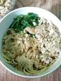 689. Lomie Bandung (Kangkung Ayam Ebi)