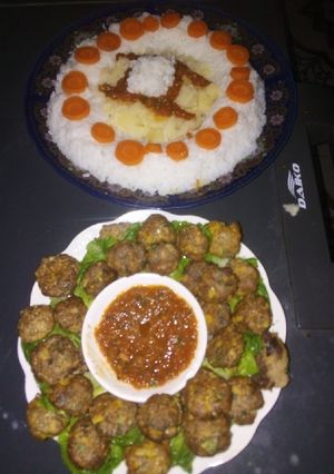 صورة لوصفة كفتة ورز