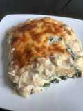 Lasaña de espinaca con ricotta