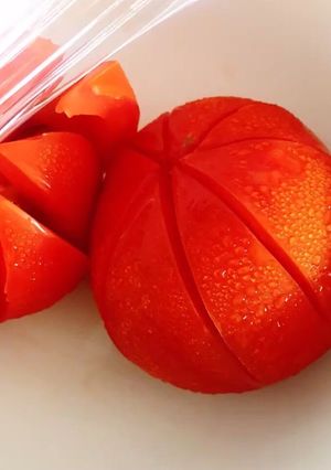 Hình của món Cà chua hấp.