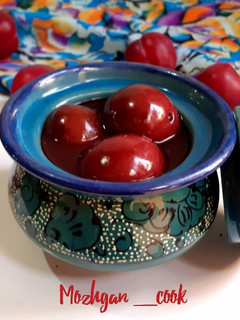 عکسی از دستور ترشی آلو قرمز 😋😍