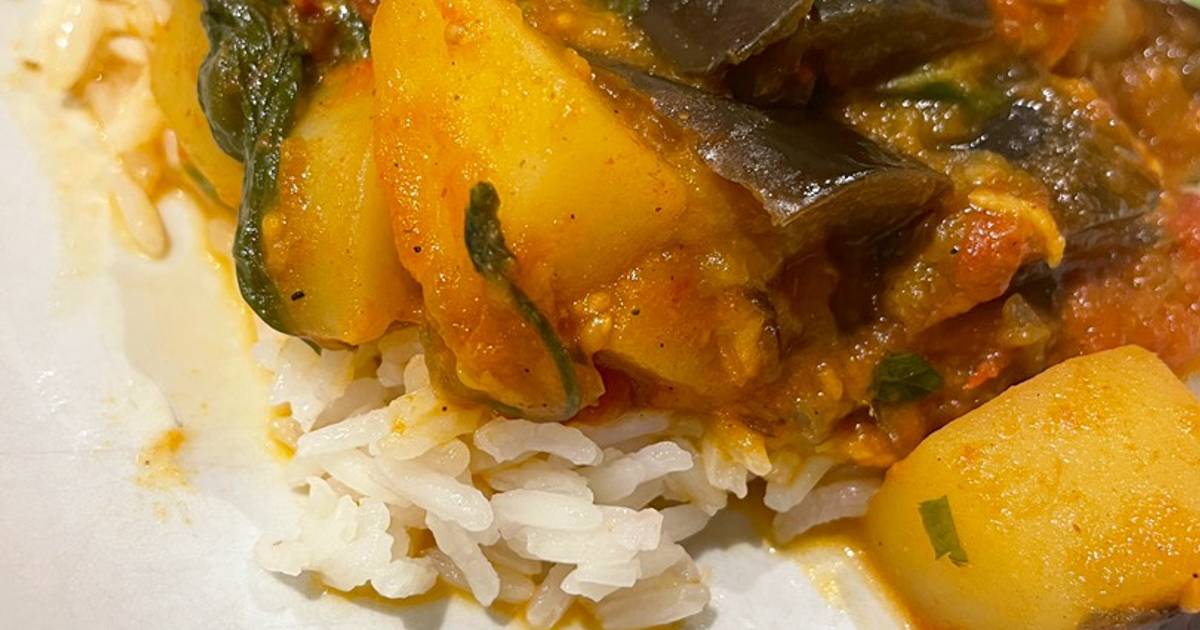 Aubergine and potato curry Recipe by Kate Carless Cookpad