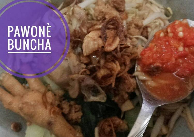 Resep Mie ayam pawonè Buncha yang Lezat