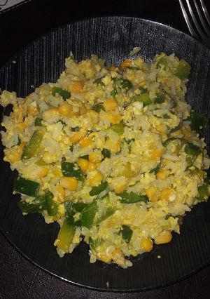 Una foto de Revuelto de arroz con zapallitos
