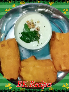 வாழைக்காய் பஜ்ஜி (Vaazhaikaai bajji recipe in tamil) செய்முறை முக்கிய புகைப்படம்