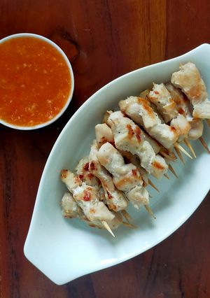 Foto resep Olahan Ayam: Sate Taichan Teflon