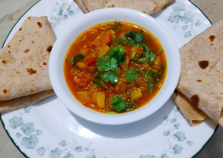 Step-by-Step Guide to Make Super Quick Homemade Shakarkand ki sabzi with roti/phulka