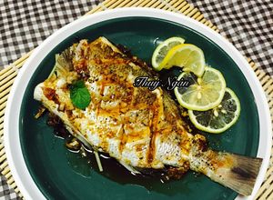 Hình của món Cá hấp sốt xì dầu.
