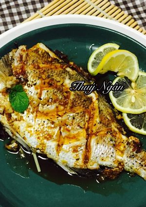 Hình của món Cá hấp sốt xì dầu.
