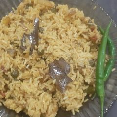 A picture of Veg biryani.