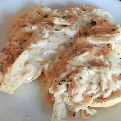 A picture of Creamed Chicken and Biscuits.
