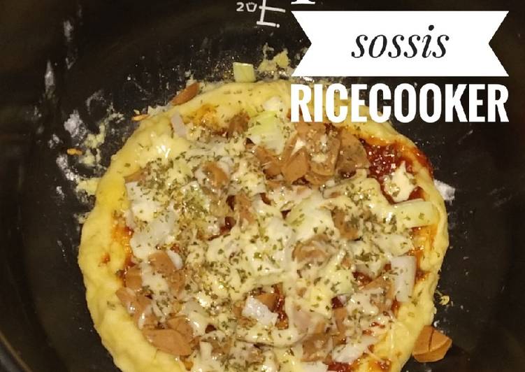 Cara Gampang Menyiapkan Pizza sossis ricecooker, Enak