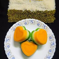 A picture of Tricolour dhokla.