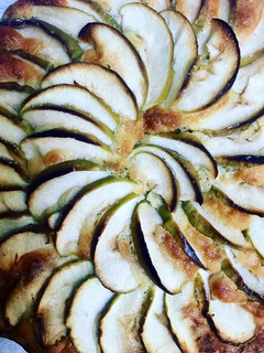 Una foto de Torta de manzanas sin gluten