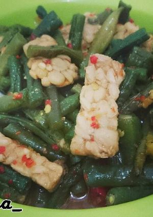 Foto resep Tumis Tempe Kacang Panjang Sambal Terasi