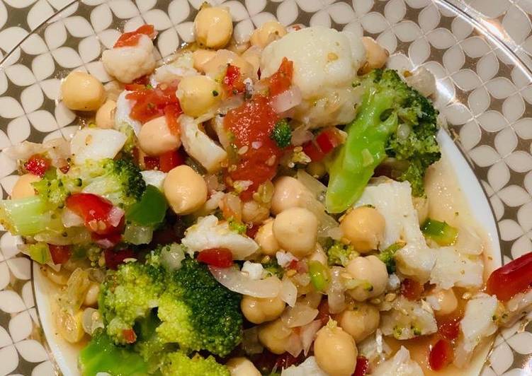 Ensalada de Coles y Garbanzos