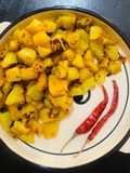 Ganth Govi tawa fry (pan fried Knol Khol)