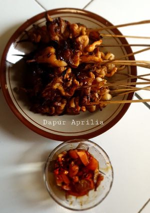 Foto resep Sate jamur tiram + sambal kecap